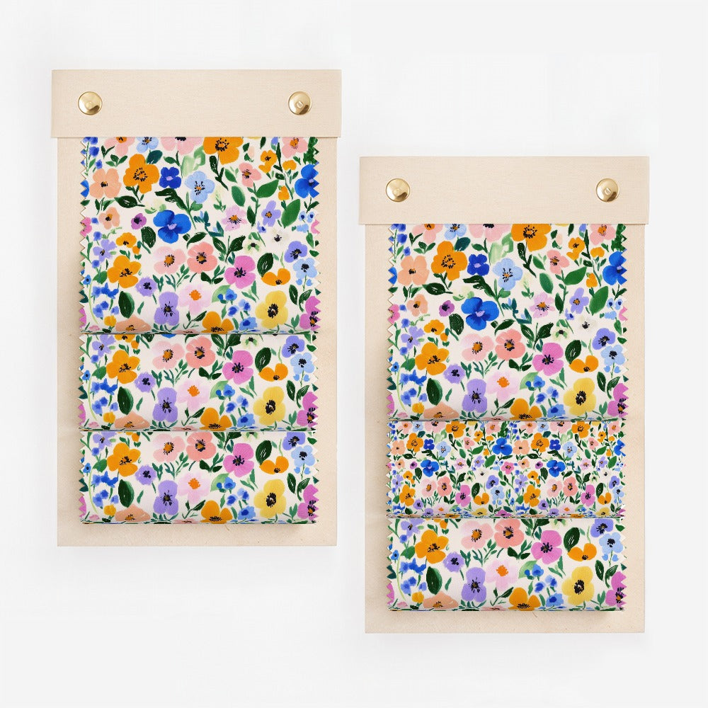 Vibrant Multi Color Floral Patterned Fabric Product