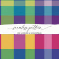 Colorful Plaid Digital Paper, Seamless Tartan Pattern, Digital Background, Fabric Texture, Scrapbook Paper Pack, Commercial Use - Moore and Mountain