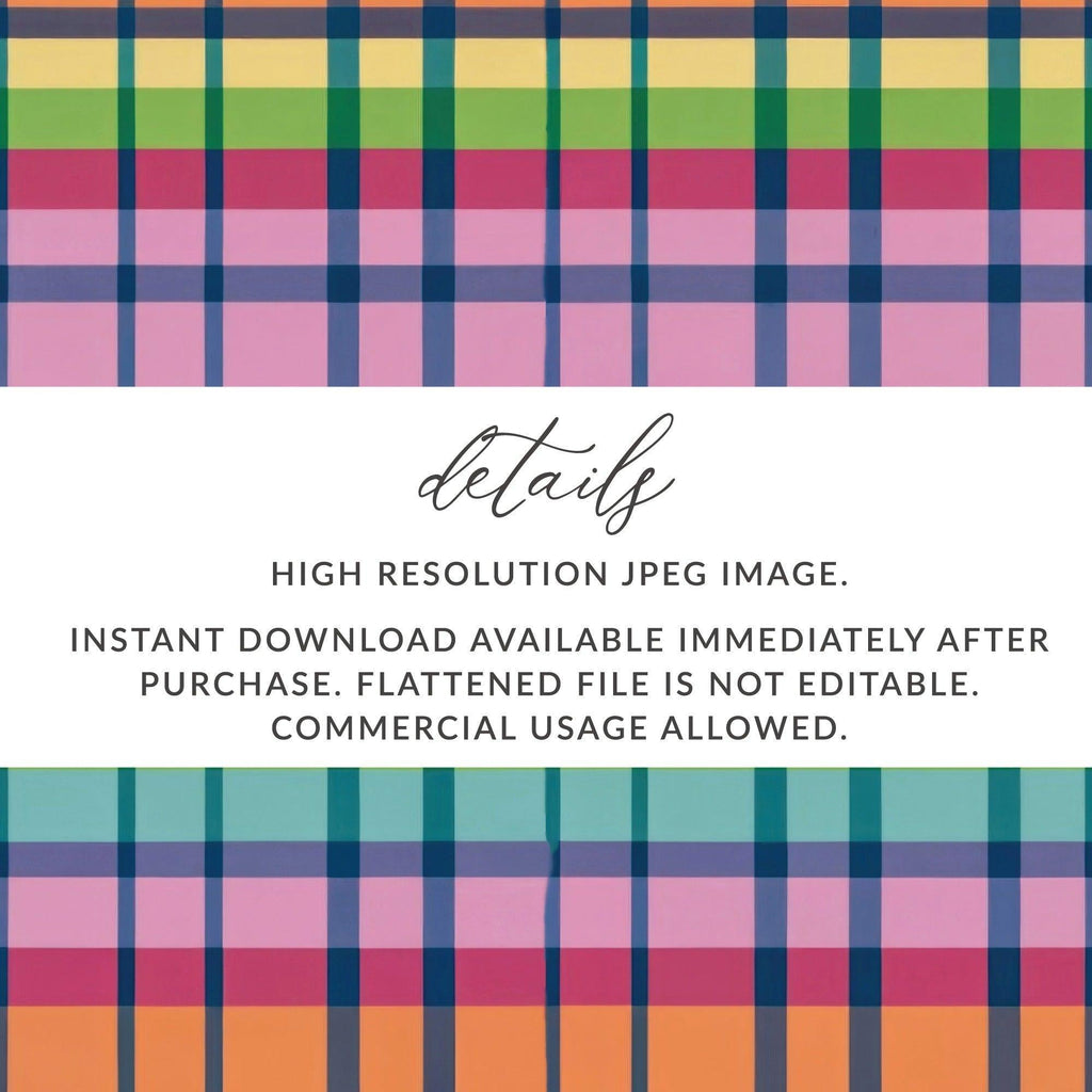 Colorful Plaid Digital Paper, Seamless Tartan Pattern, Digital Fabric Design, Scrapbooking Paper, Pastel Plaid Pattern, Digital Product - Moore and Mountain