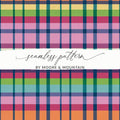 Colorful Plaid Digital Paper, Seamless Tartan Pattern, Digital Fabric Design, Scrapbooking Paper, Pastel Plaid Pattern, Digital Product - Moore and Mountain