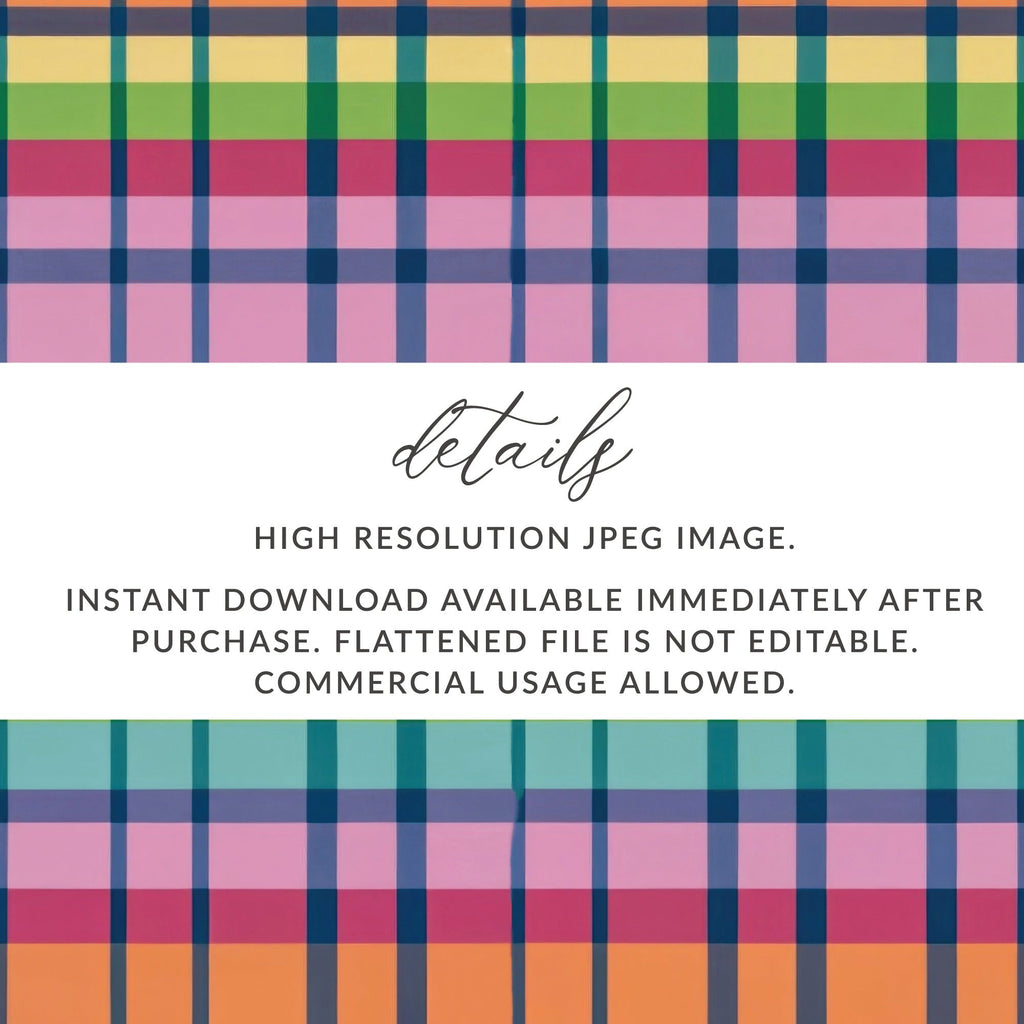 Colorful Plaid Digital Paper, Seamless Tartan Pattern, Fabric Print, Scrapbook Paper, Commercial Use, Digital Download, Two Scales - Moore and Mountain