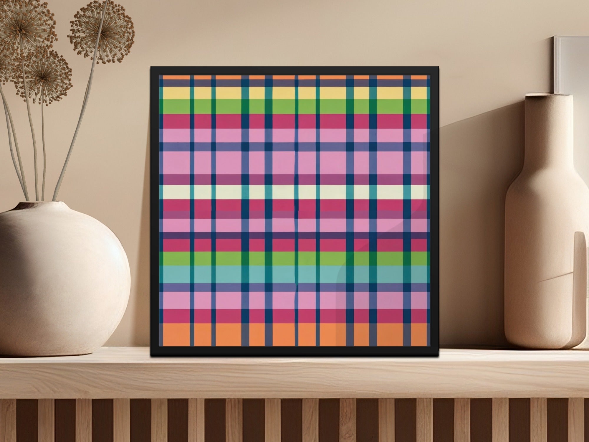 Colorful Plaid Digital Paper, Seamless Tartan Pattern, Fabric Print, Scrapbook Paper, Commercial Use, Digital Download, Two Scales - Moore and Mountain