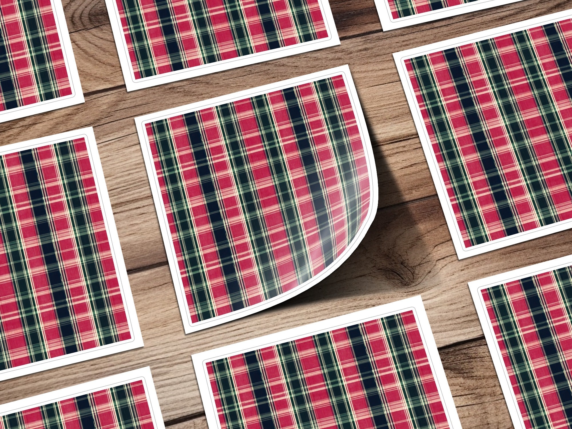 Colorful Plaid Digital Texture Graphic for Backgrounds Digital - Moore and Mountain