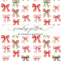 Colorful Watercolor Bows Repeat Pattern Art Print Digital - Moore and Mountain
