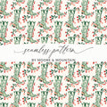 Cowboy Boot Digital Paper, Floral Boots Seamless Pattern, Western Style Digital Download, Digital Scrapbook Paper, Printable Fabric Design - Moore and Mountain