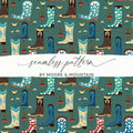 Cowboy Boots Pattern Digital Paper, Western Style Seamless Pattern for Fabric, Cute Boot Clip Art, Scrapbooking Paper, Digital Download - Moore and Mountain