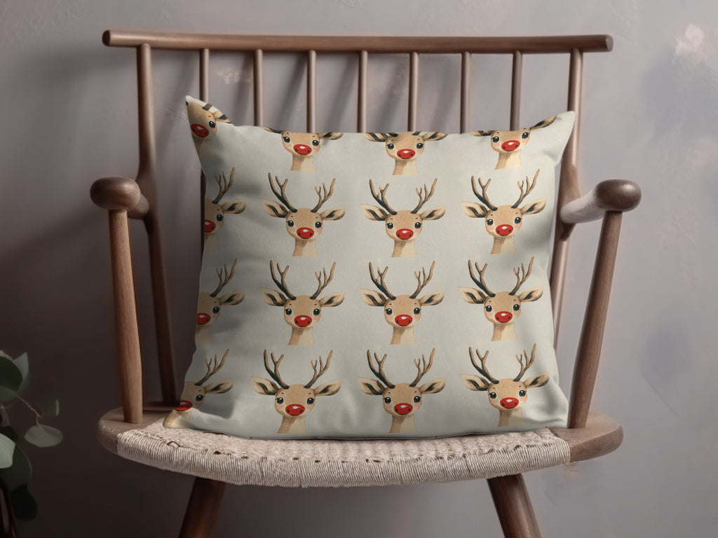 Cute Christmas Reindeer Seamless Pattern for Holiday Rudolph Seamless Background - Moore and Mountain