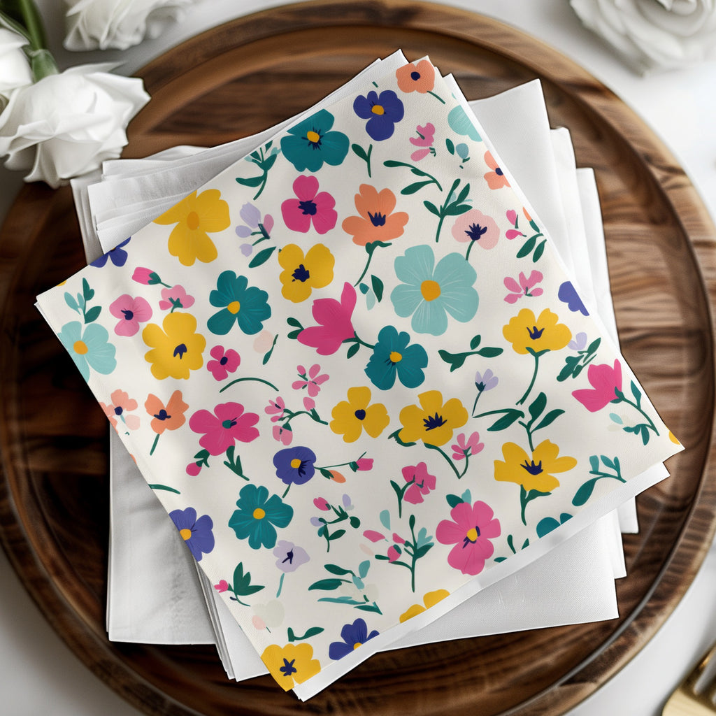 Colorful Floral Pattern Napkins for All Occasions