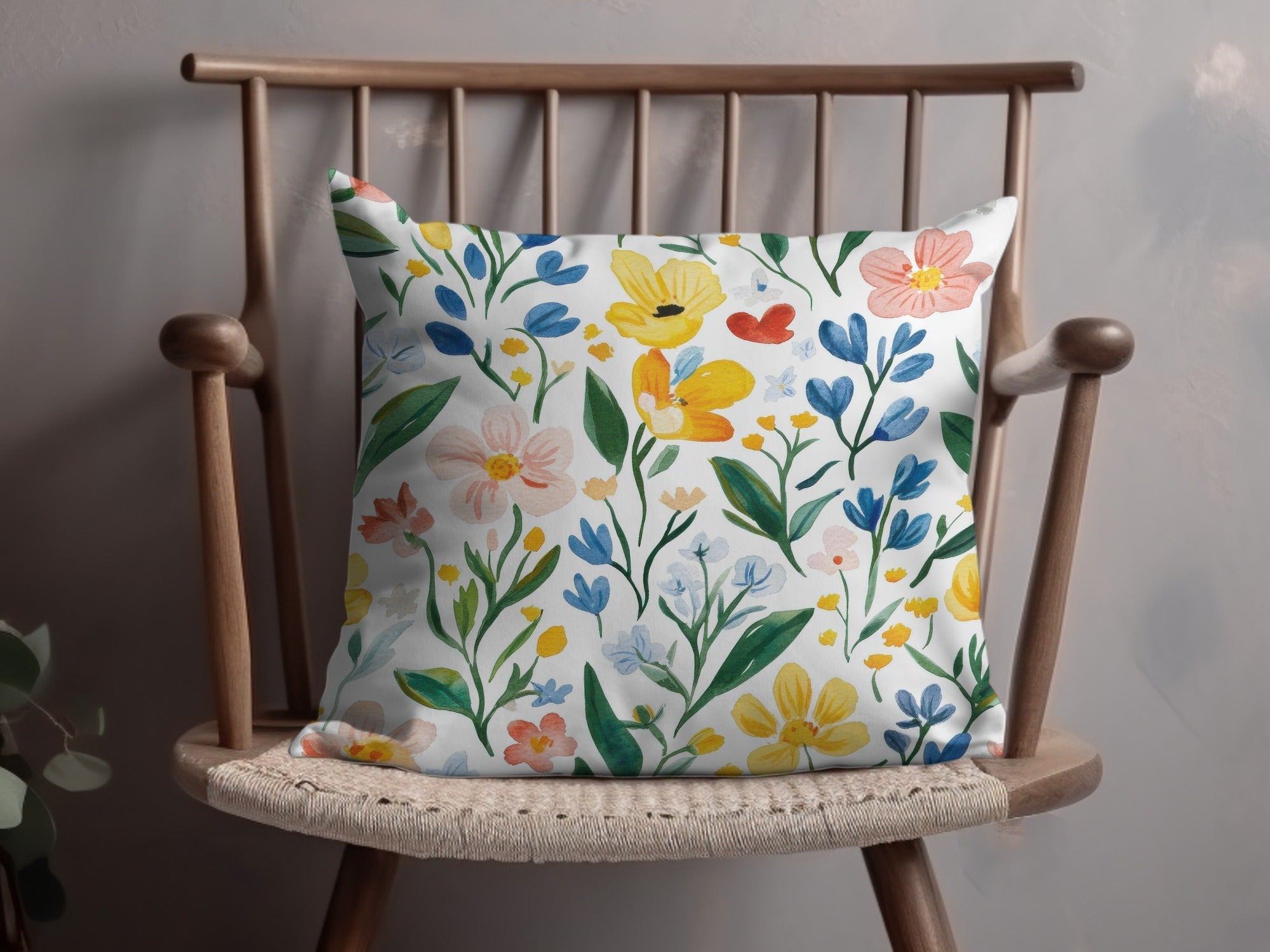Cutesy Watercolor Floral Pattern Ditsy Summery Floral Background Spring Painted Easter Floral - Moore and Mountain