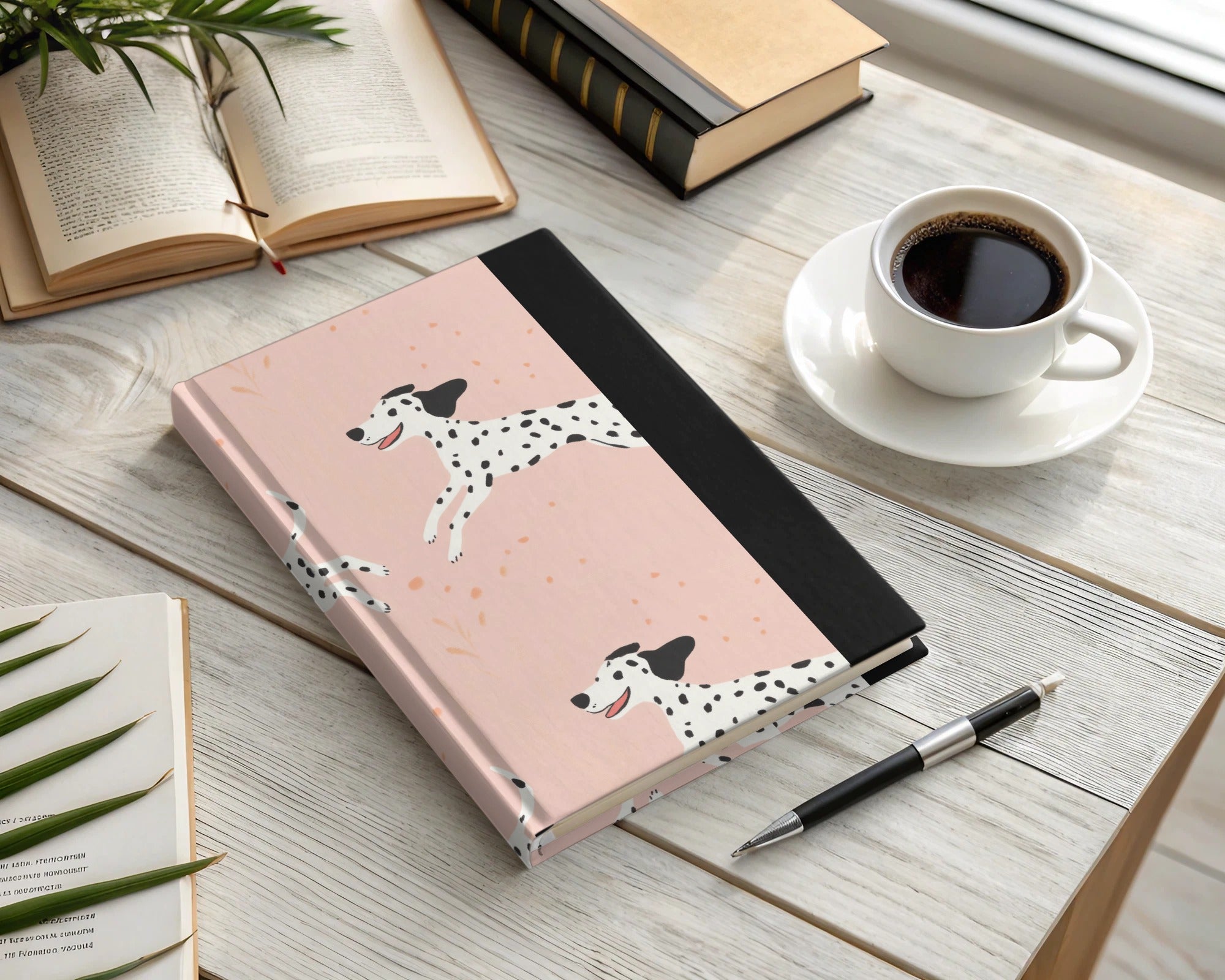 Dalmatian Digital Seamless, Puppy Pattern, Pink Background, Dog Pattern, JPEG Files, Scaled Patterns, Dog Lover Gift, Pet Design - Moore and Mountain