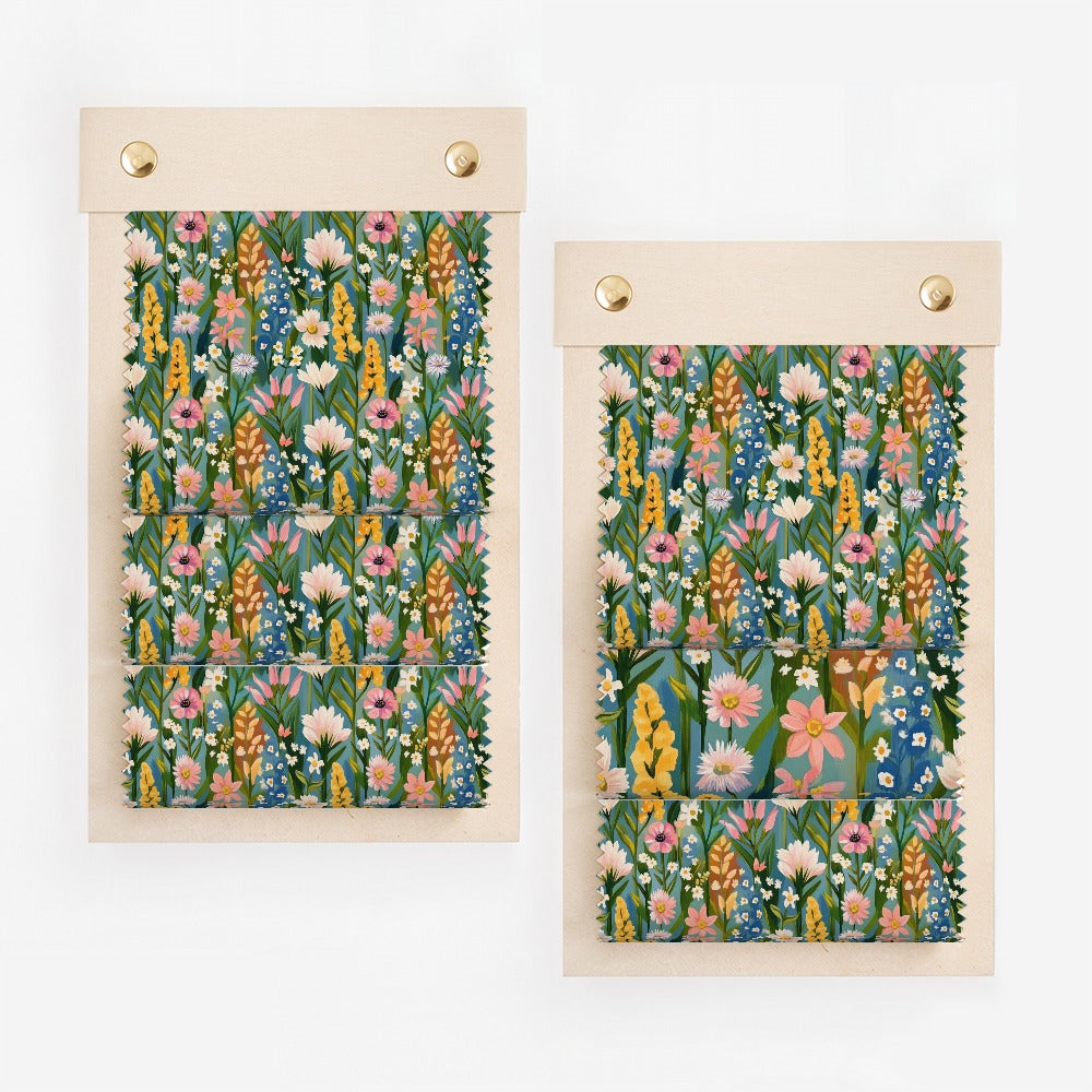 Floral Pattern Fabric Swatches for Craft Projects