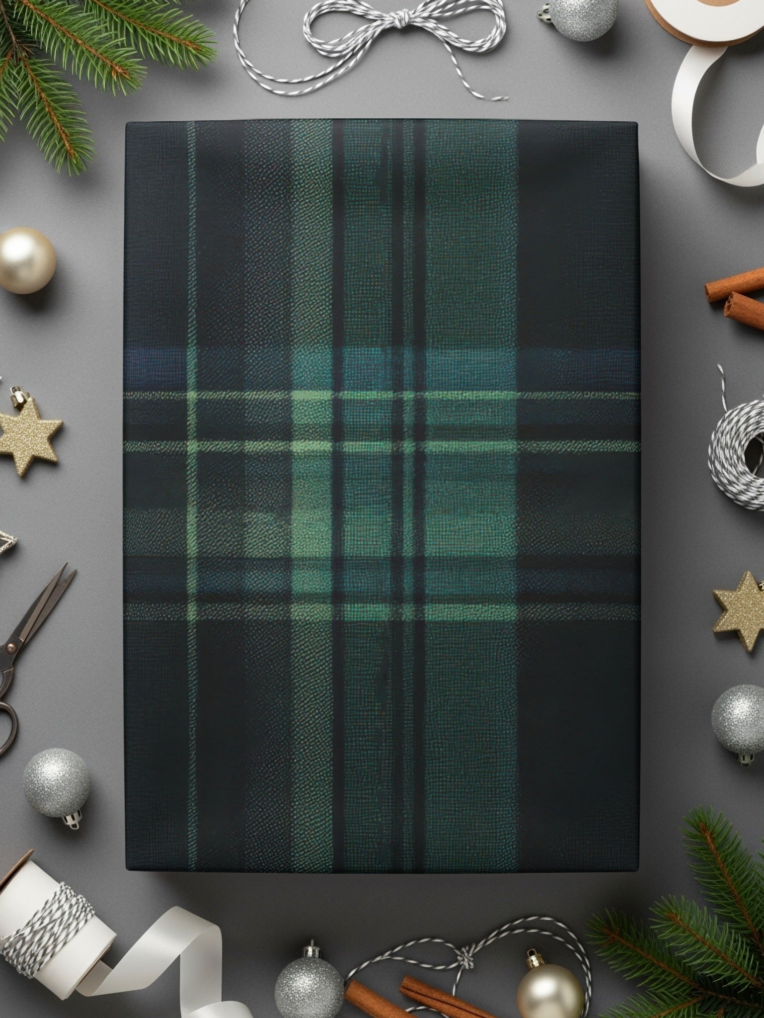 Dark Blue And Green Color Men's Seamless Tartan Pattern - Moore and Mountain