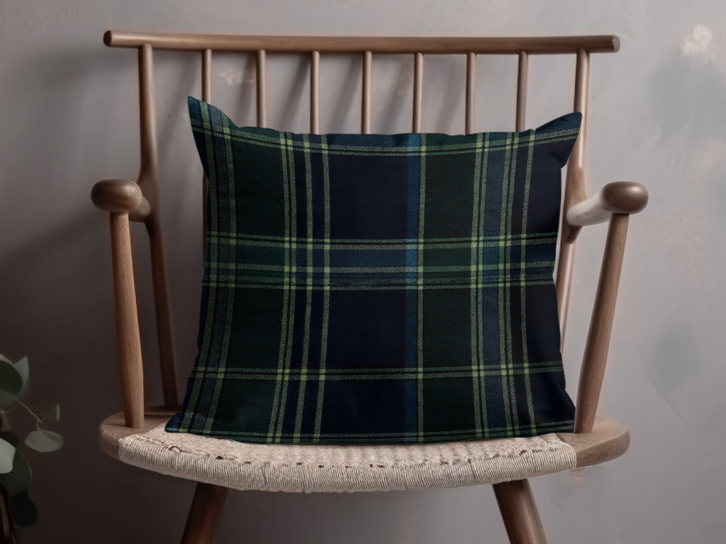 Dark Blue And Green Seamless Tartan Pattern Digital - Moore and Mountain