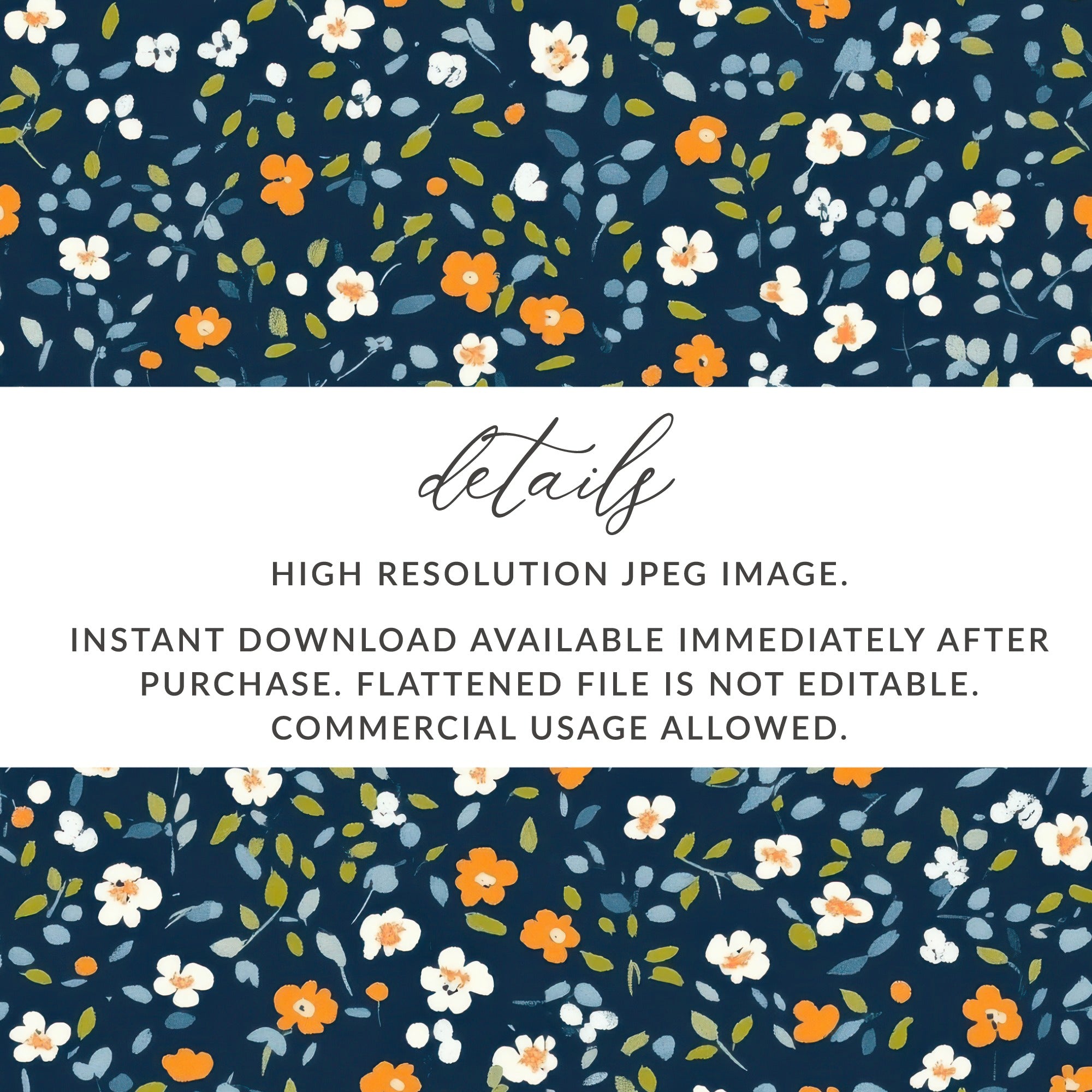 Floral Digital Download High Resolution JPEG Image