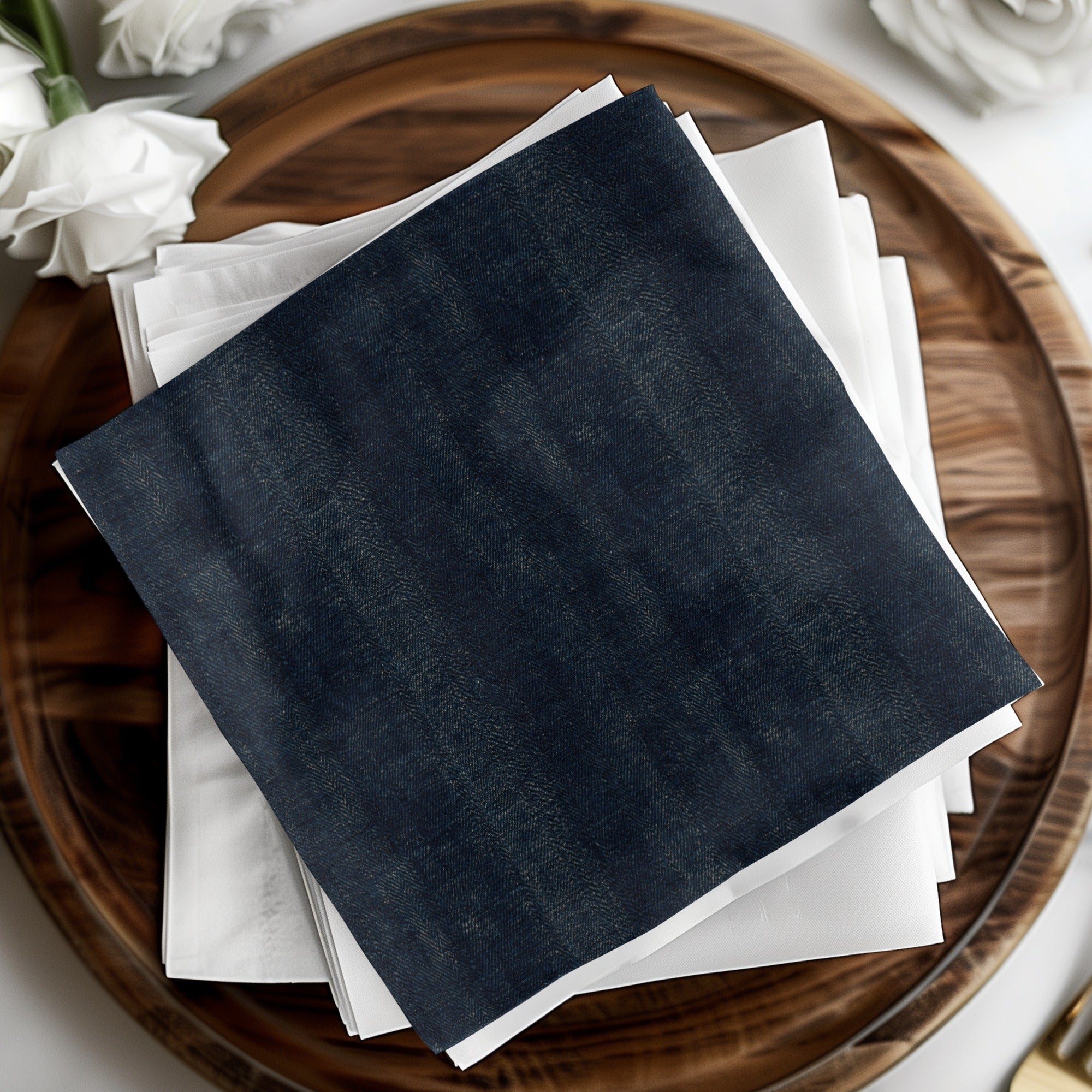 Dark Blue Jeans Texture Seamless Denim Digital - Moore and Mountain