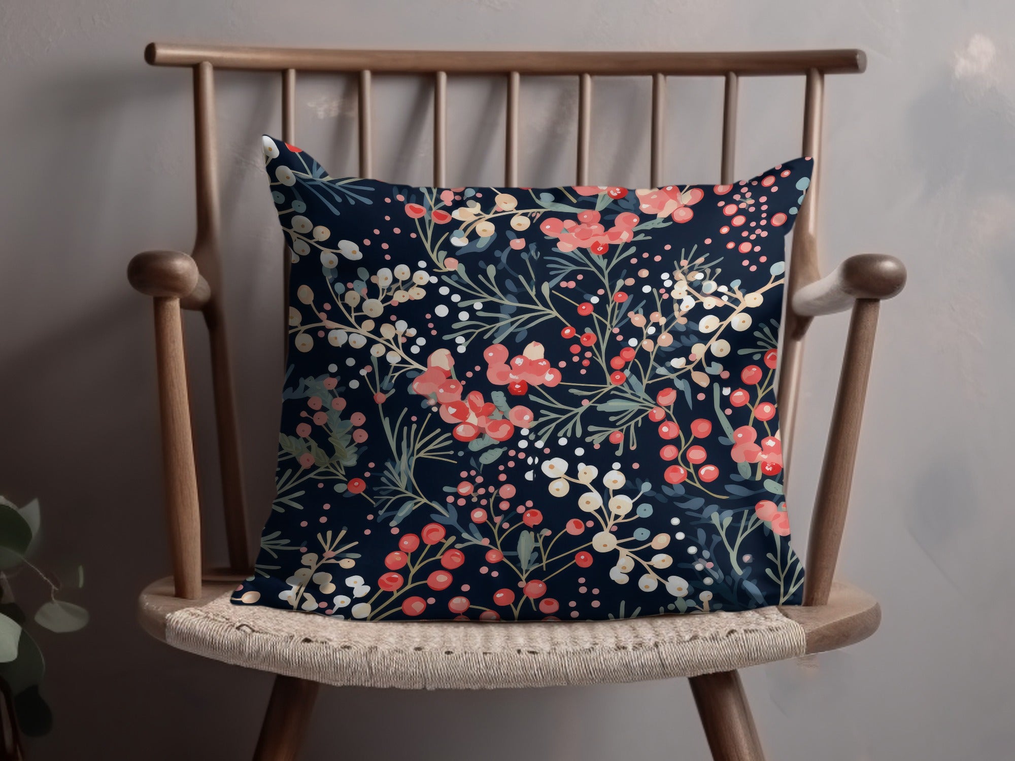 Colorful Floral Pattern Design Decorative Pillow