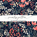 Colorful Botanical Seamless Pattern by Moore & Mountain