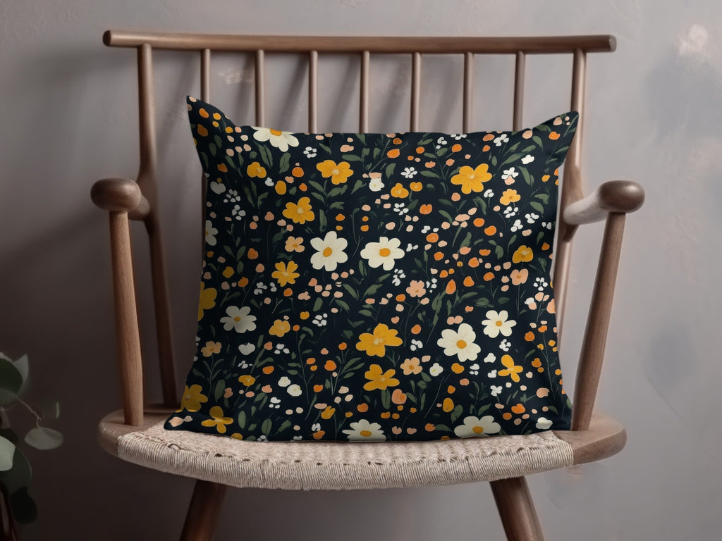 Vibrant Floral Patterned Decorative Cushion Product