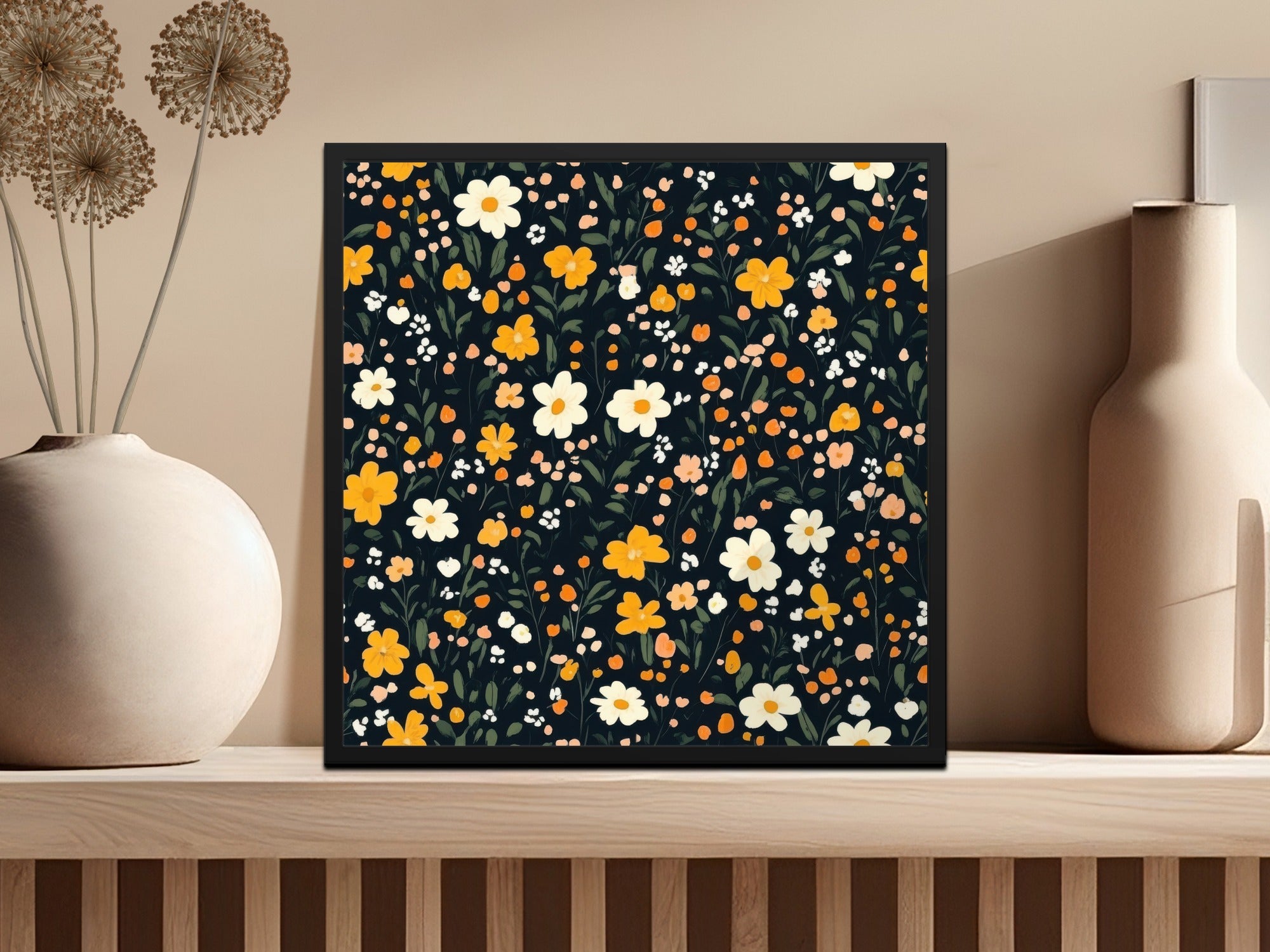 Beautiful Floral Pattern Art Print for Home Decor
