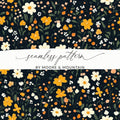 Elegant Floral Seamless Pattern by Moore & Mountain Design