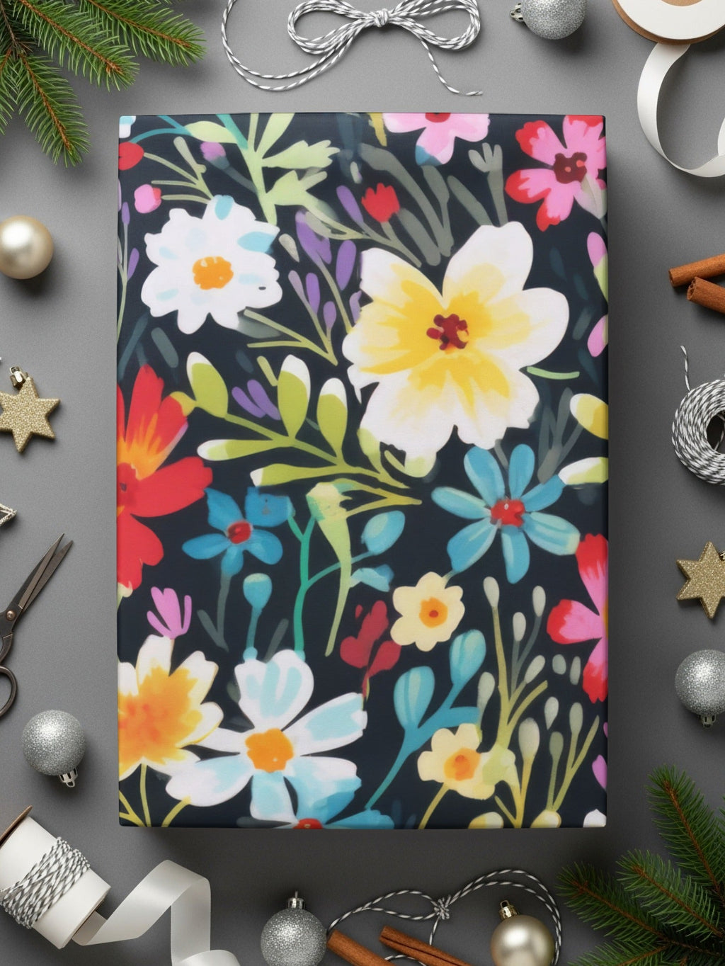 Dark Ditsy Floral Seamless Background - Moore and Mountain