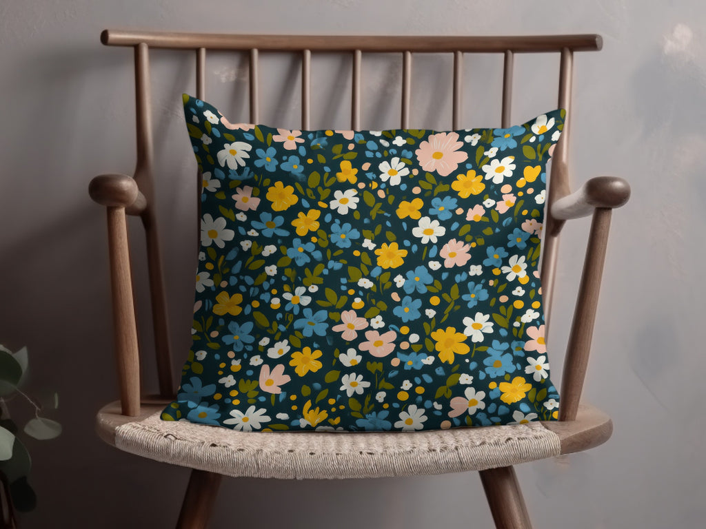 Colorful Floral Decorative Throw Pillow Product