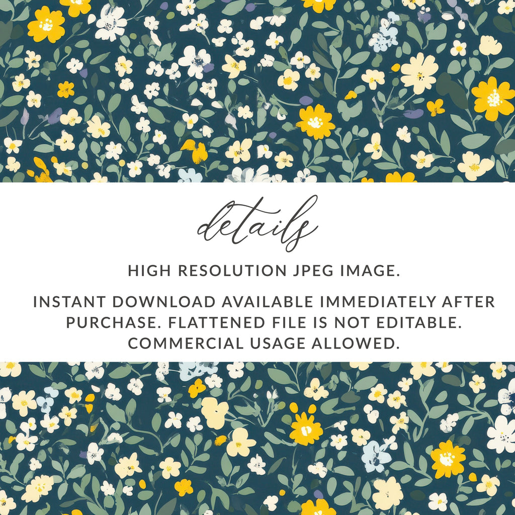 High Resolution Floral Pattern for Instant Download