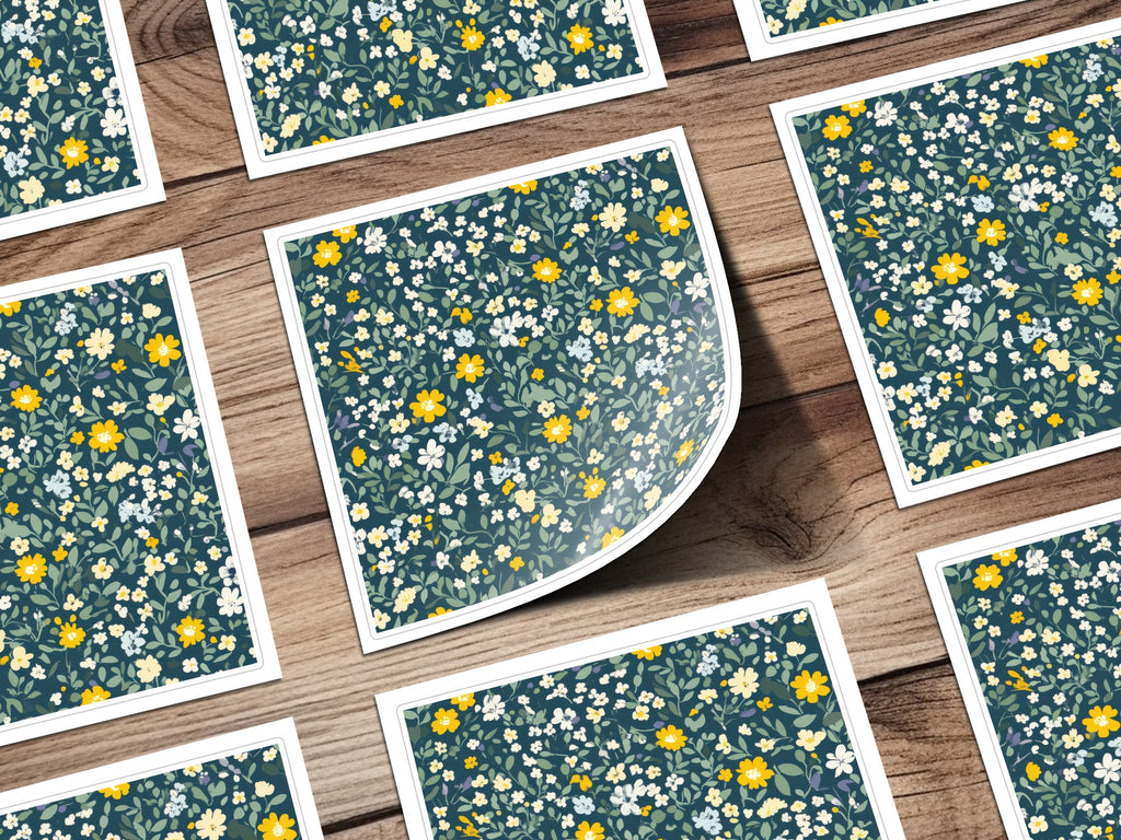 Vibrant Floral Print With Yellow and White Flowers Product