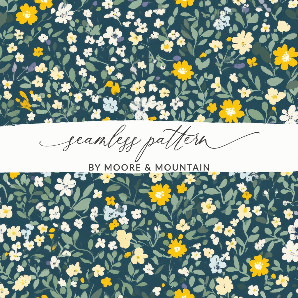 Floral Seamless Pattern by Moore & Mountain design