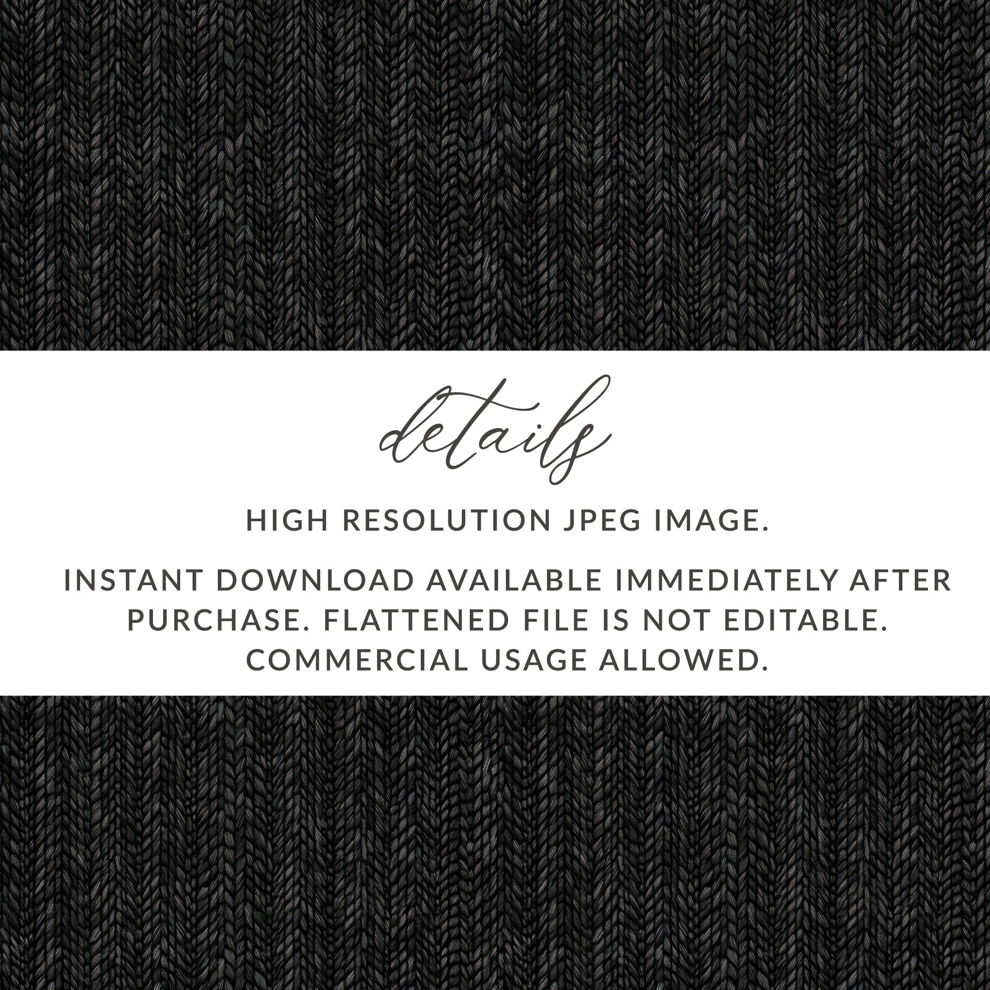 Dark Knitted Fabric Design Seamless Denim Digital - Moore and Mountain