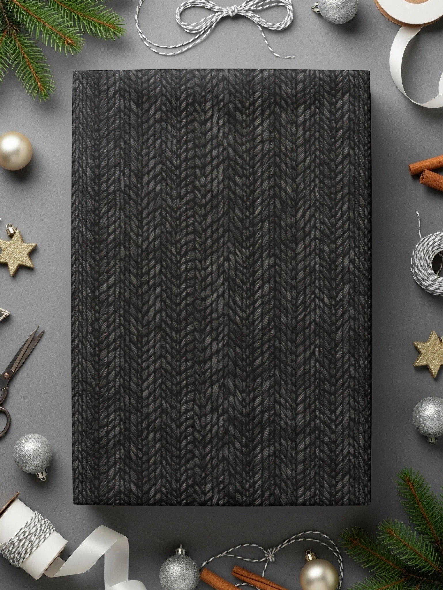 Dark Knitted Fabric Design Seamless Denim Digital - Moore and Mountain
