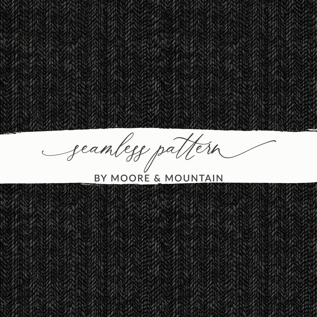 Dark Knitted Fabric Design Seamless Denim Digital - Moore and Mountain