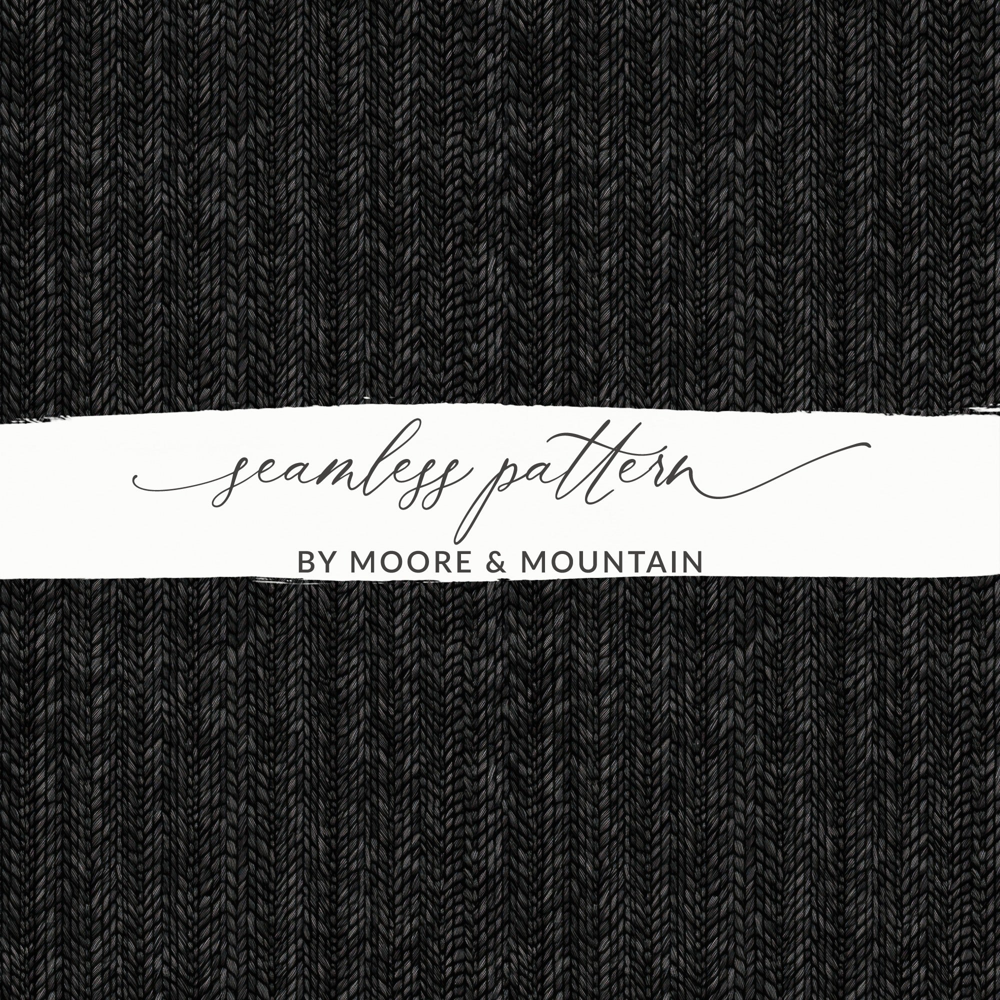 Dark Knitted Fabric Design Seamless Denim Digital - Moore and Mountain