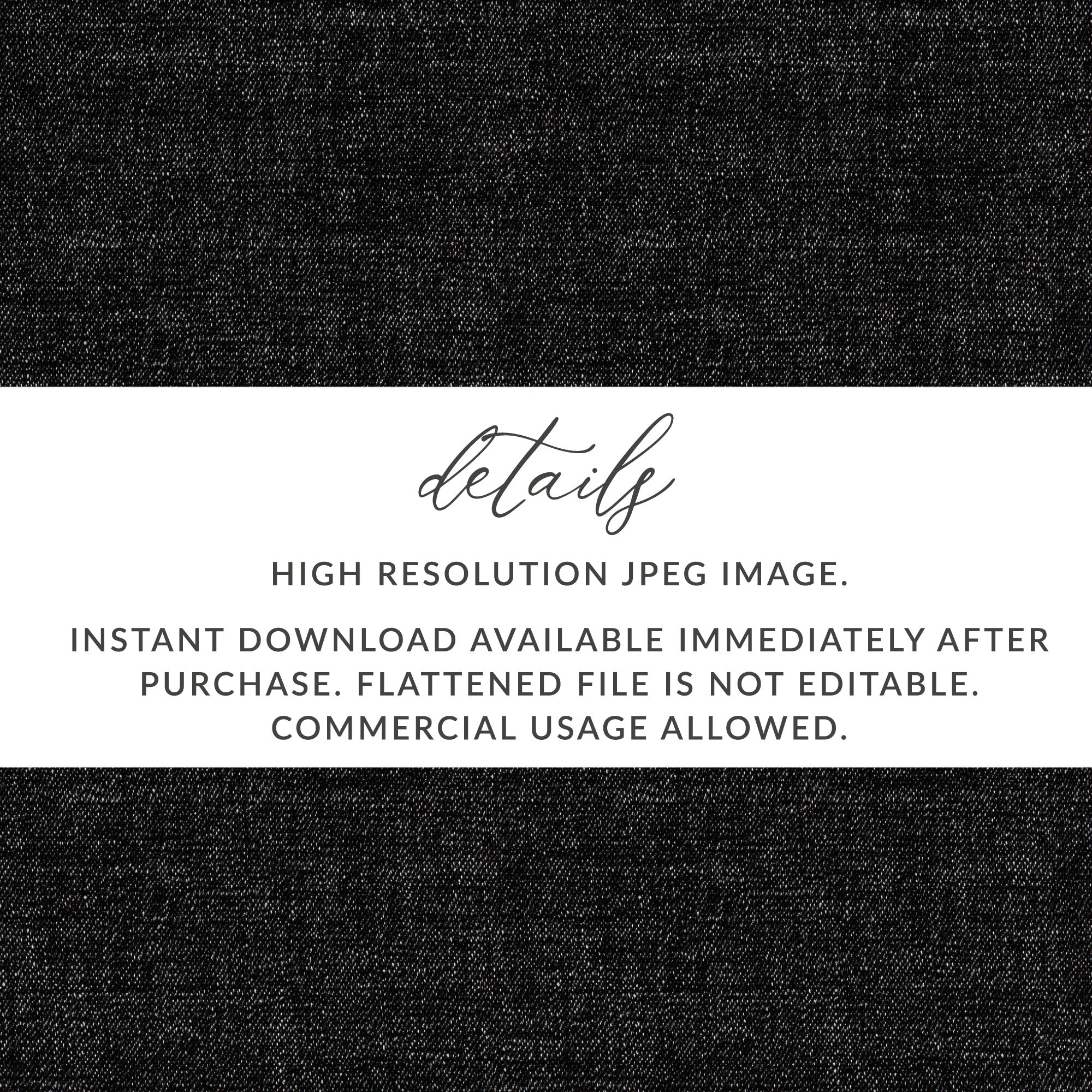 Dark Seamless Denim Subtle Fabric Texture JPEG - Moore and Mountain