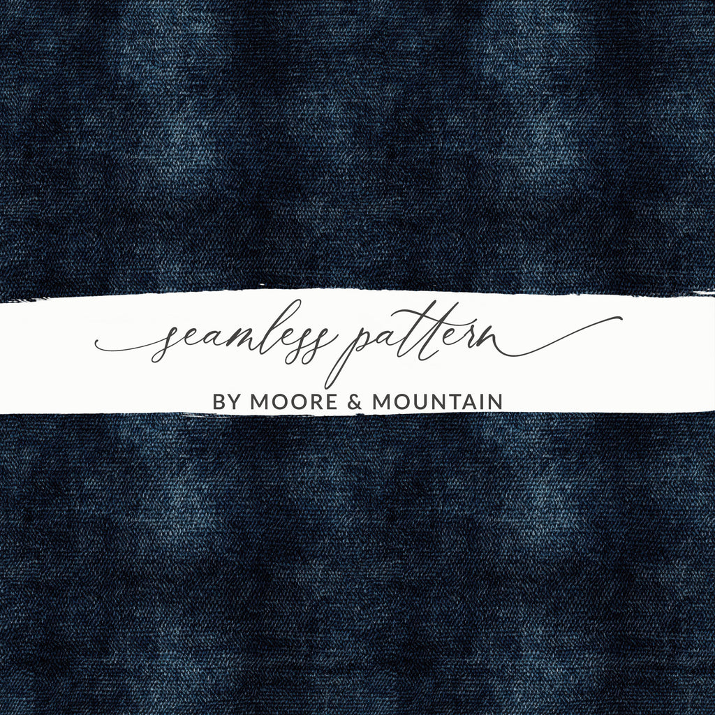 Dark Seamless Denim Texture JPEG Digital - Moore and Mountain