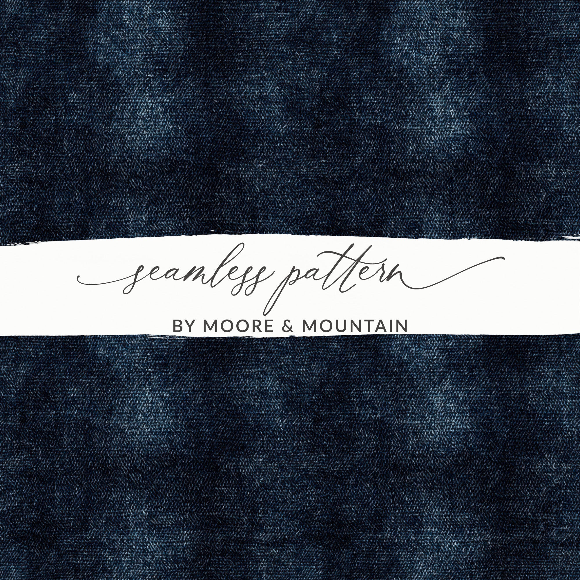 Dark Seamless Denim Texture JPEG Digital - Moore and Mountain