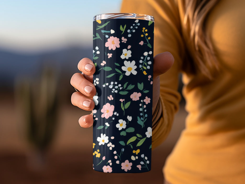 Stylish Floral Patterned Tumbler for Everyday Use