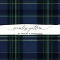 Dark Tartan Pattern Digital - Moore and Mountain