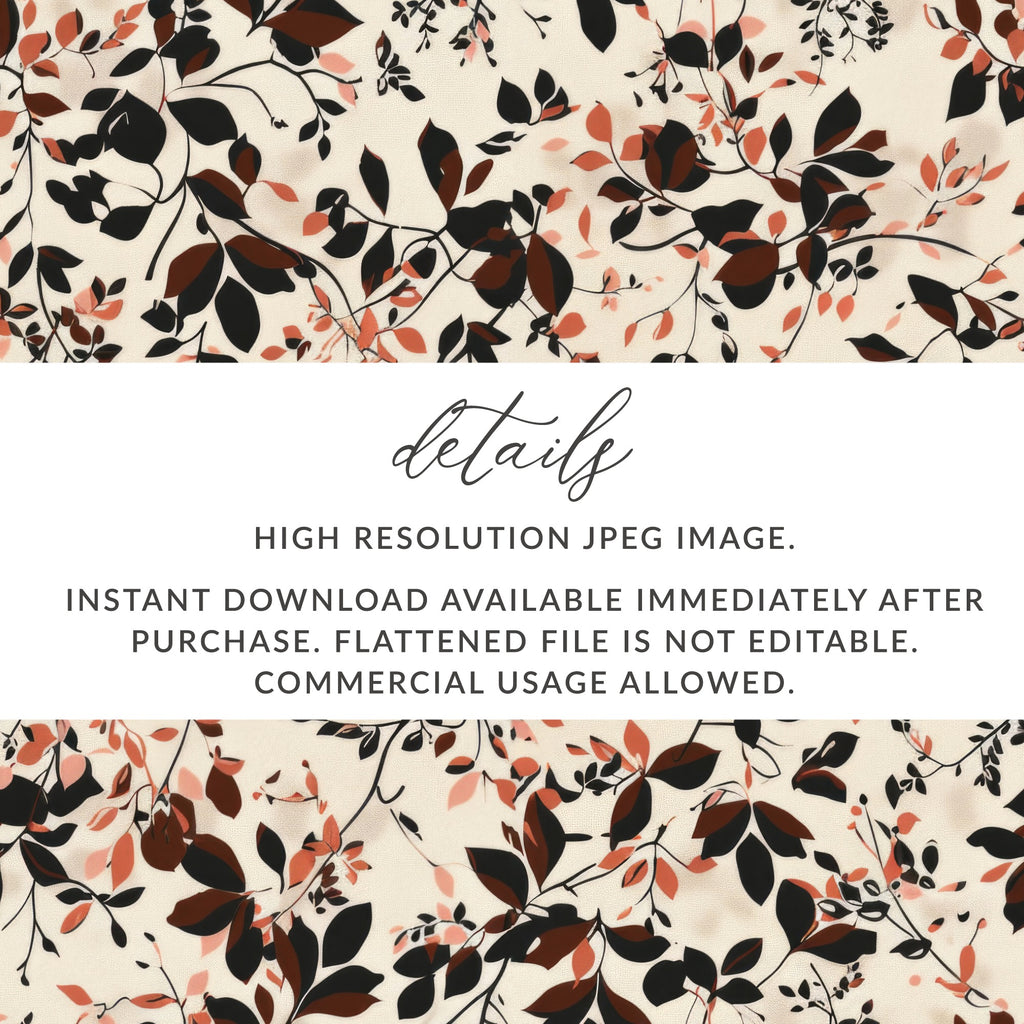 High Resolution JPEG Floral Pattern Instant Download