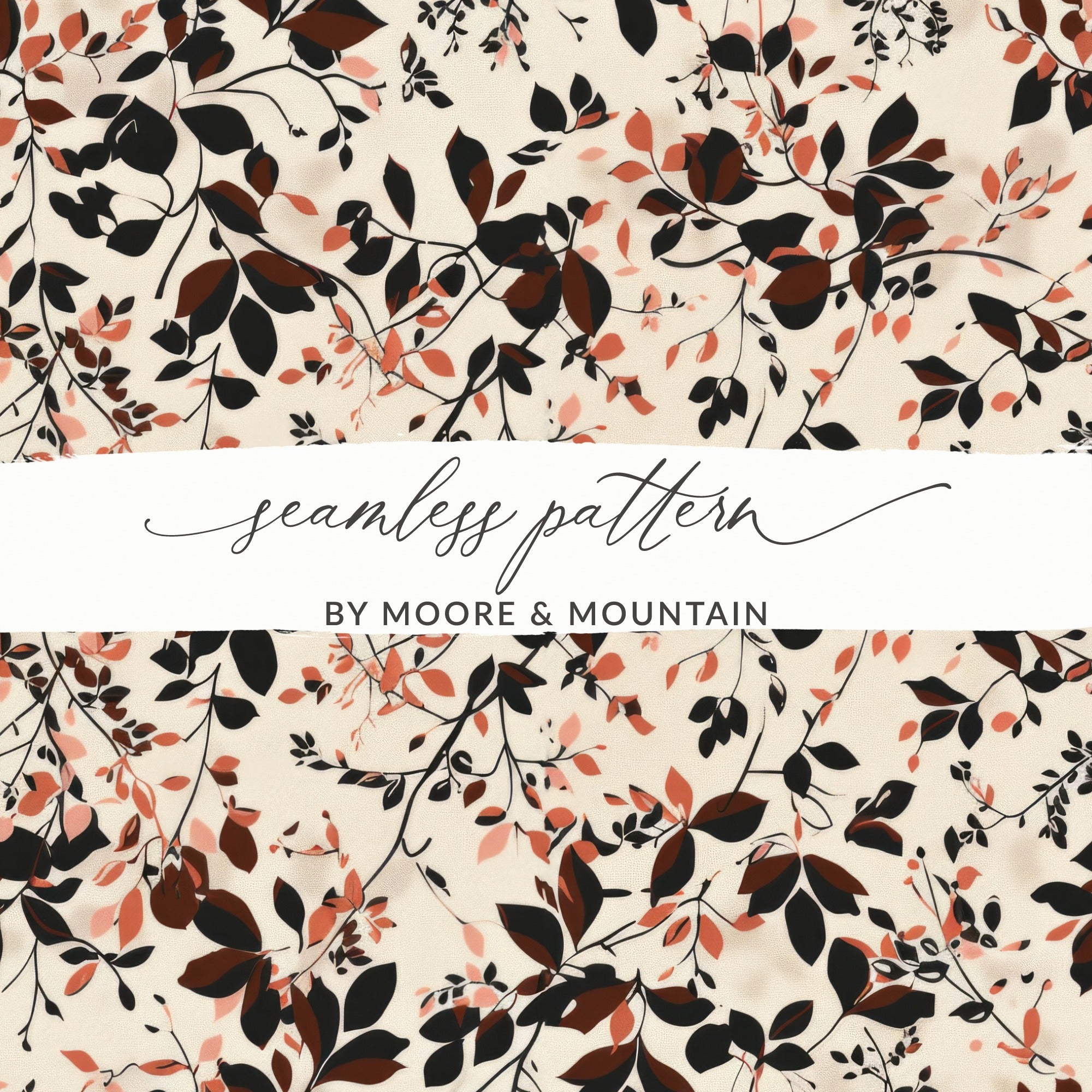Elegant Floral Seamless Pattern by Moore & Mountain