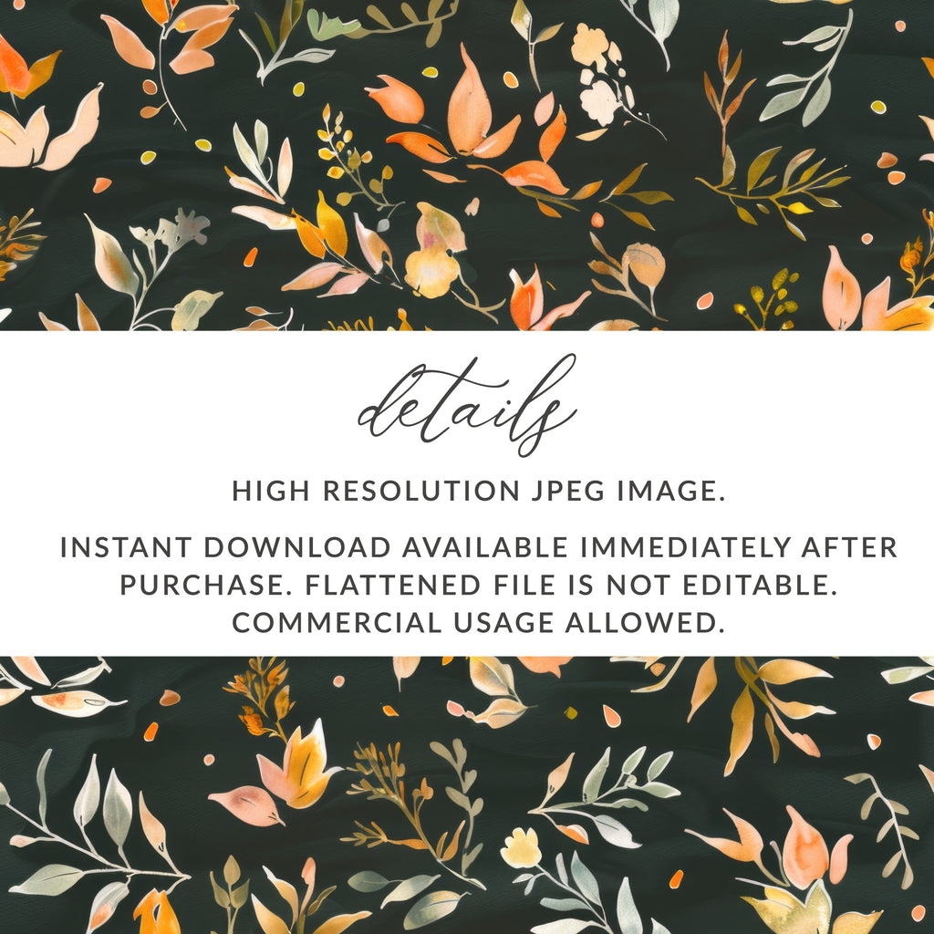 High Resolution JPEG Floral Design for Instant Download