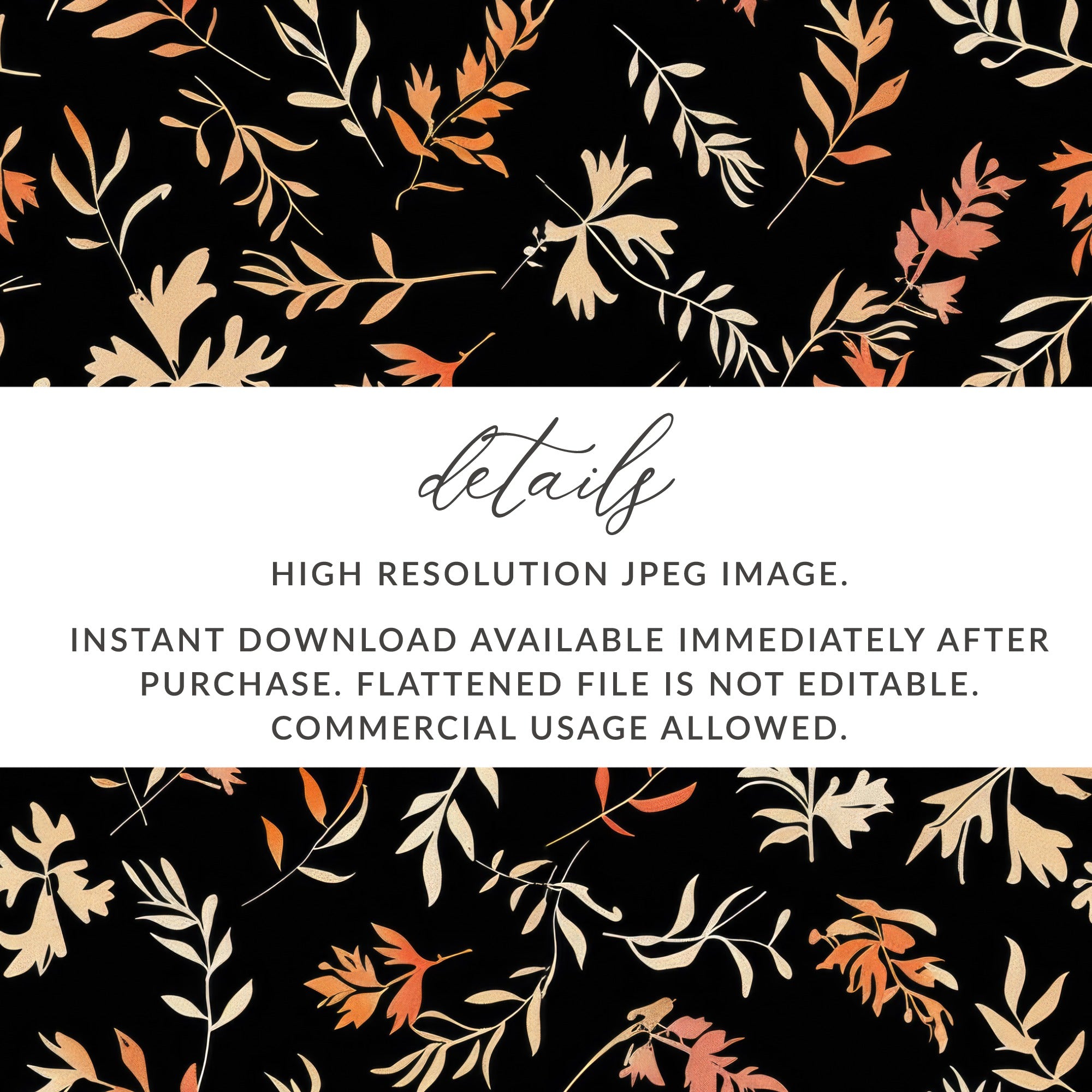 Autumn Leaves Pattern High Resolution JPEG Image