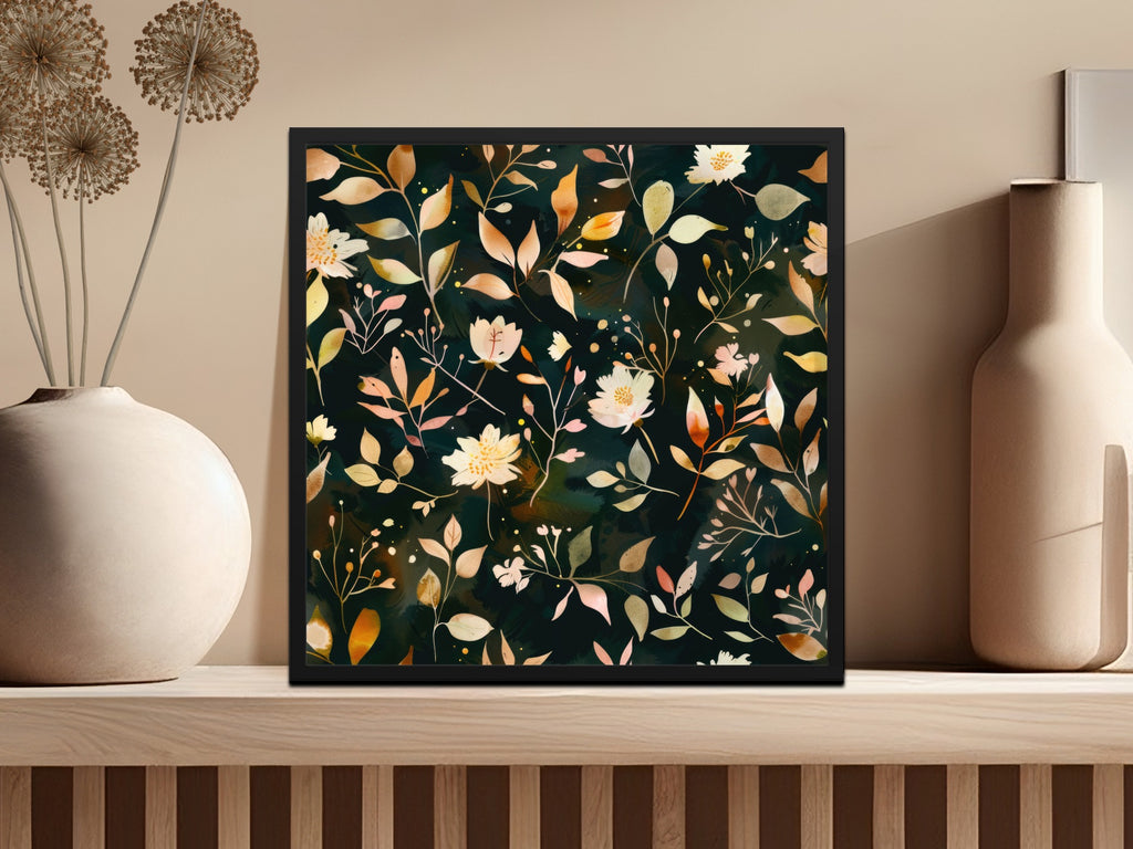 Floral Pattern Art Print for Elegant Home Decor