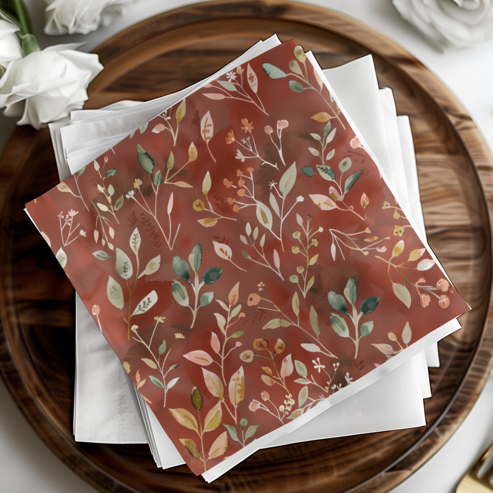 Beautiful Botanical Design Napkins for Stylish Tables