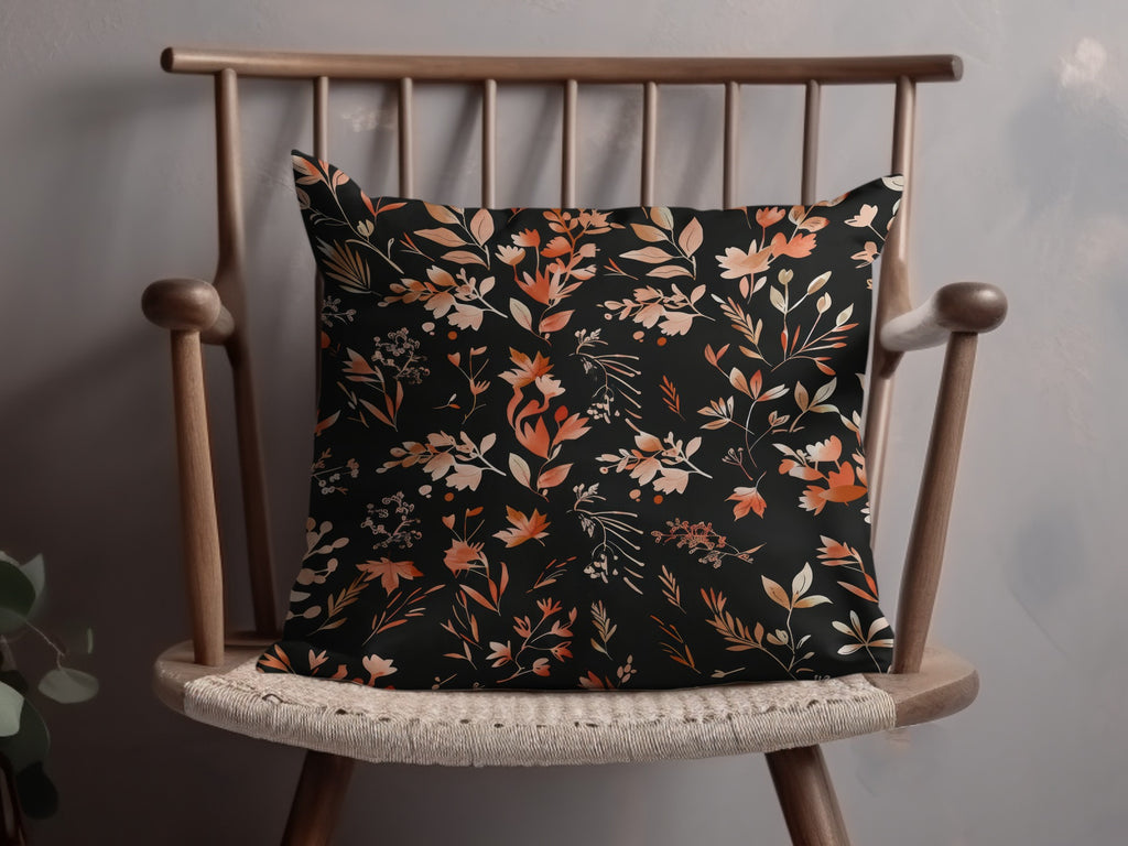 Elegant Floral Design Throw Pillow for Home Decor