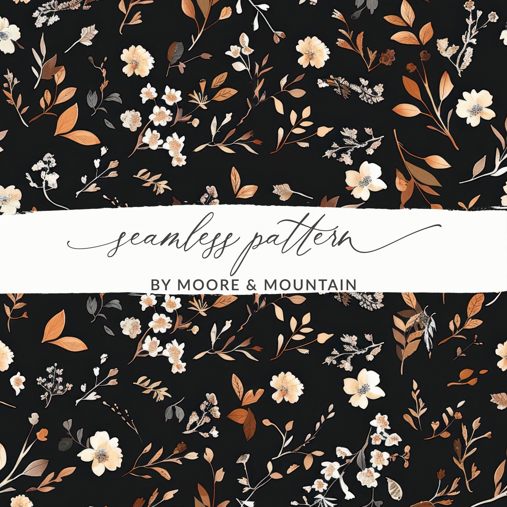 Floral Seamless Pattern by Moore and Mountain pattern