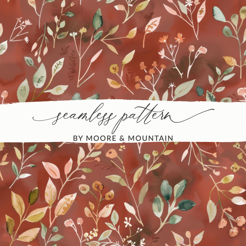 Floral Seamless Pattern By Moore and Mountain Design