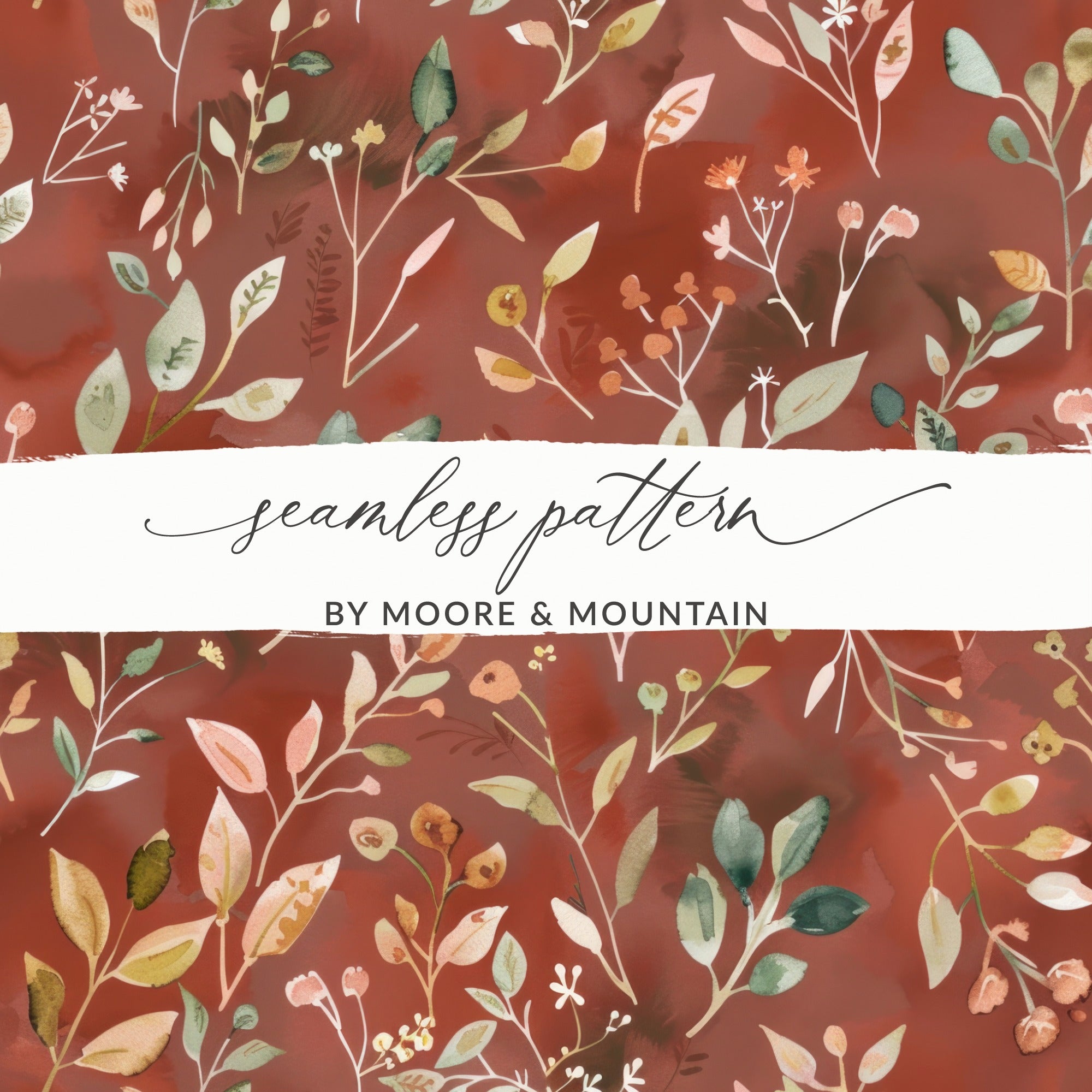 Floral Seamless Pattern By Moore and Mountain Design