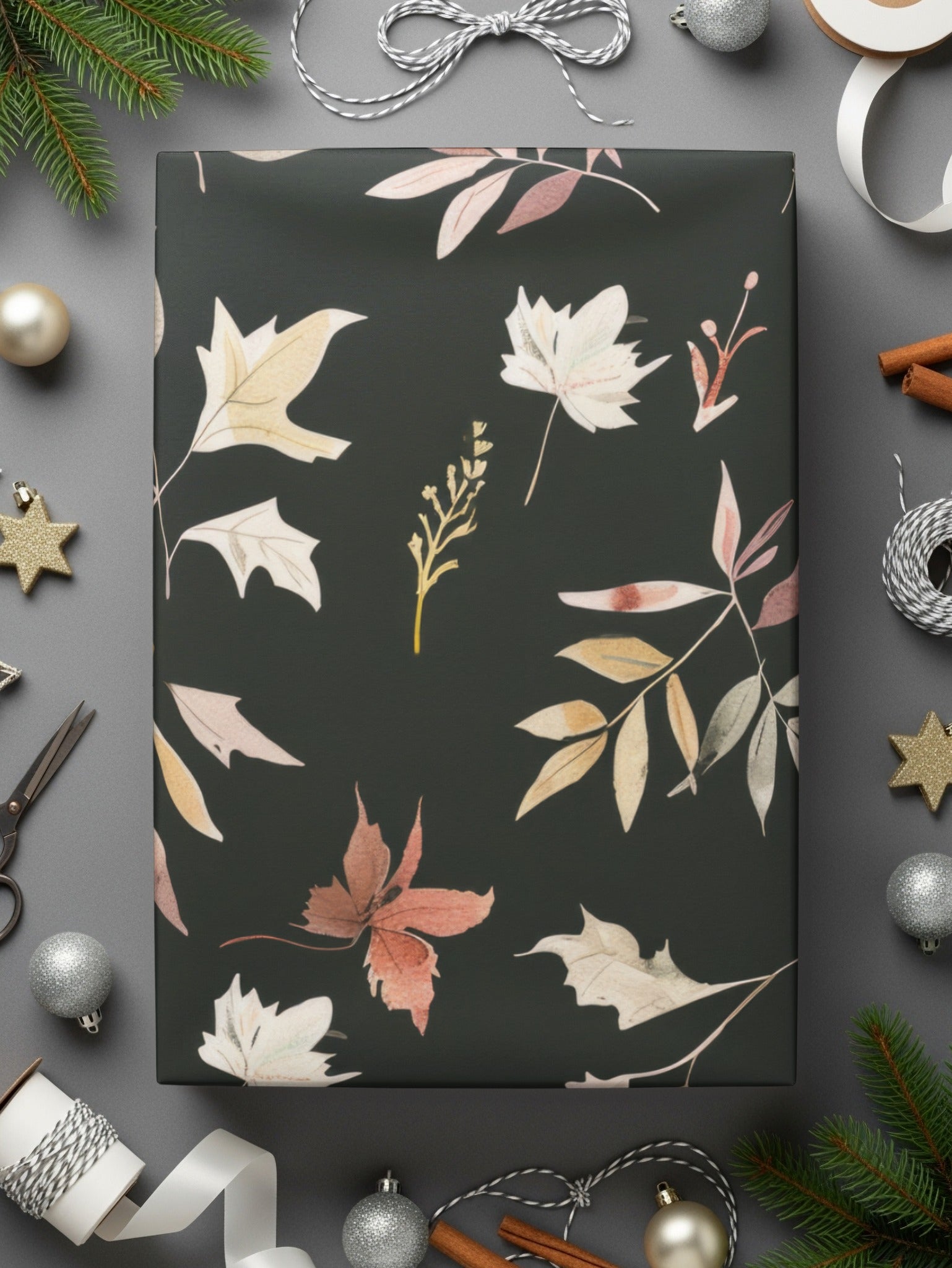 Elegant Autumn Foliage Wrapping Paper For Special Gifts