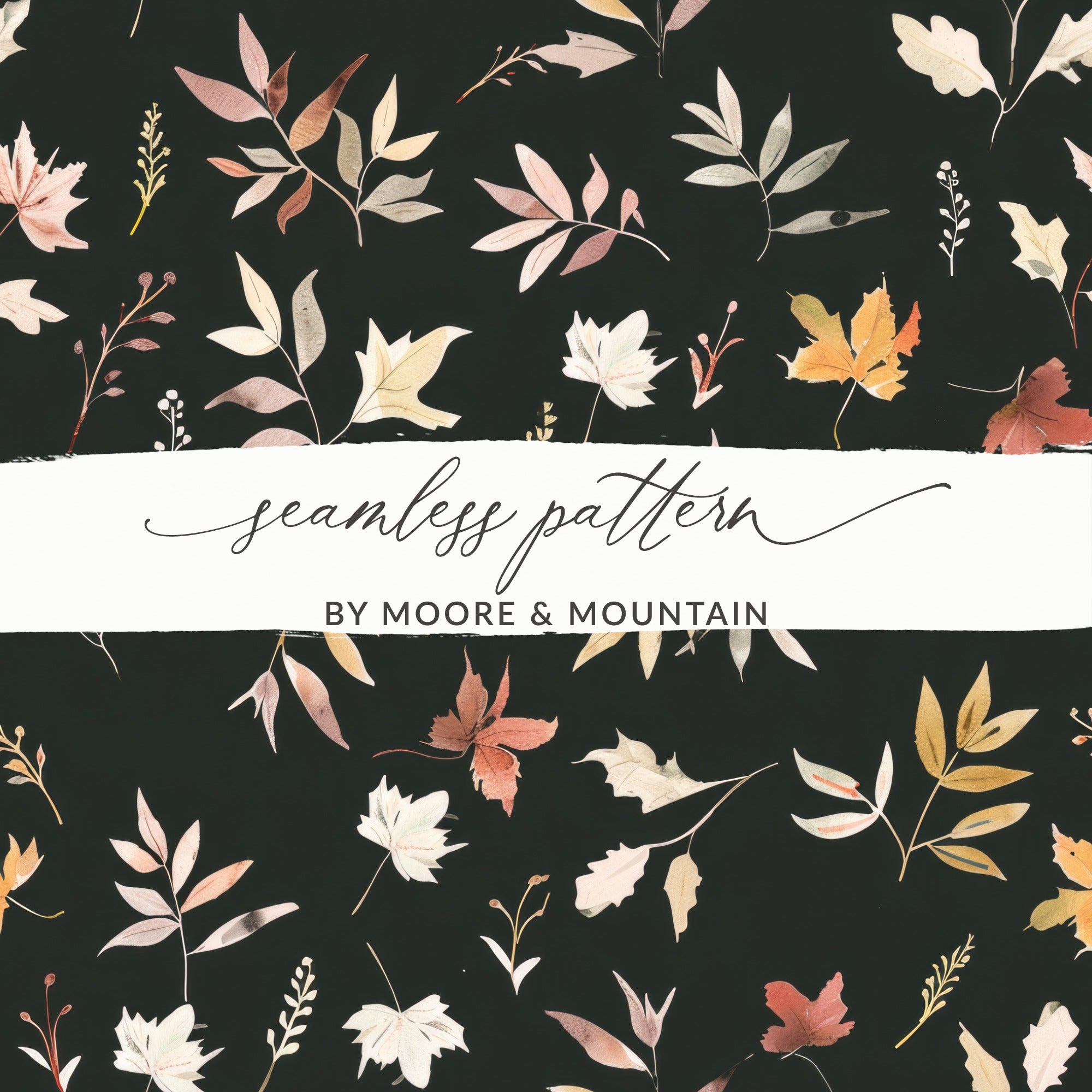 Elegant Autumn Floral Seamless Pattern for Any Crafting